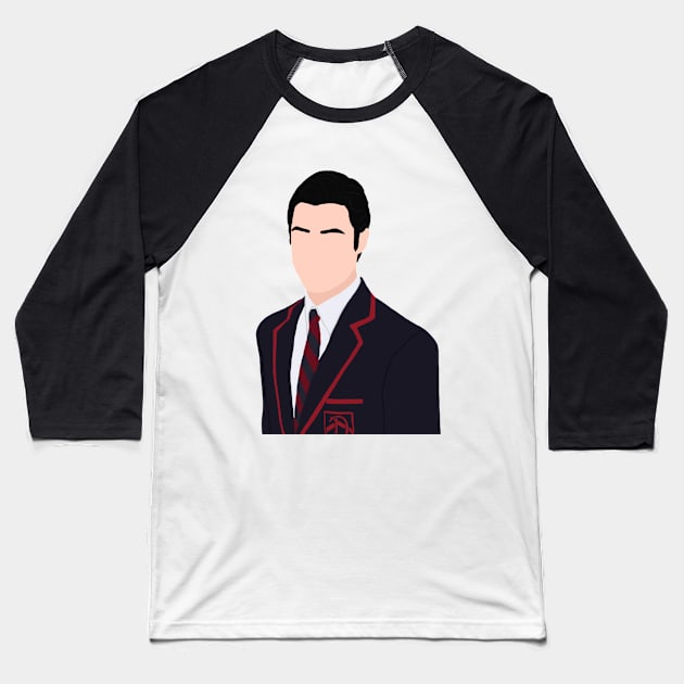 Glee Baine Anderson Digital Art Baseball T-Shirt by senaeksi